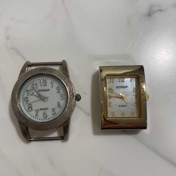 2 Gossip vintage watch faces with changeable straps - Picture 2 of 6
